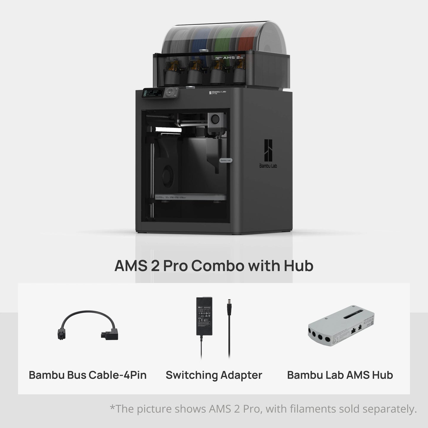 Bambu Lab P1S AMS 2 Pro Combo with Hub 