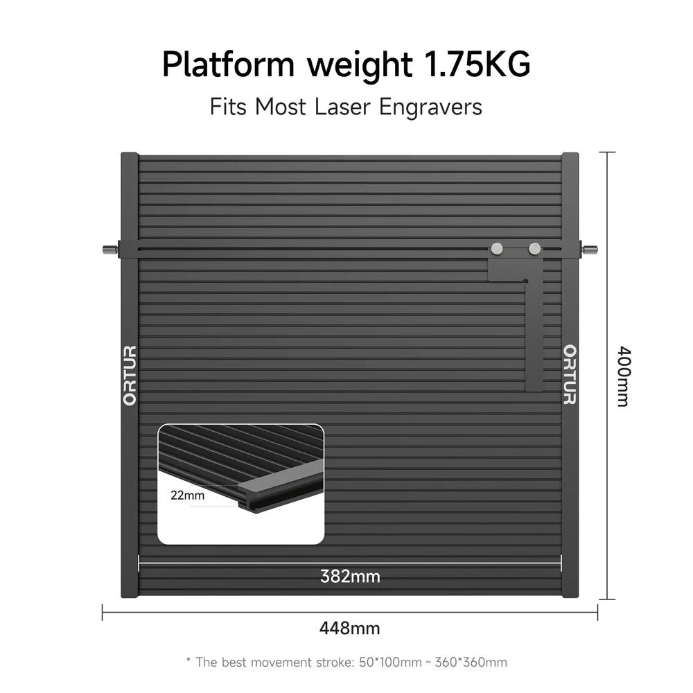 Ortur Laser Engraving Platform for Ortur ＆ Aufero Laser Engraver (LEP1.0)