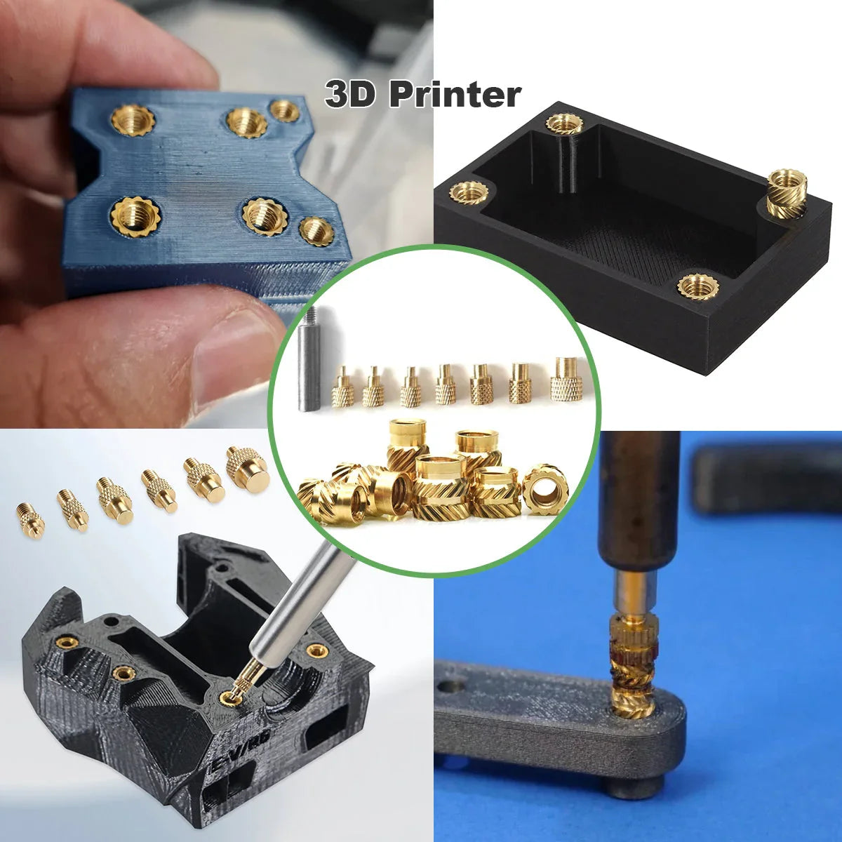 Mintion Punte per inserti termoretraibili Mintion e inserti filettati