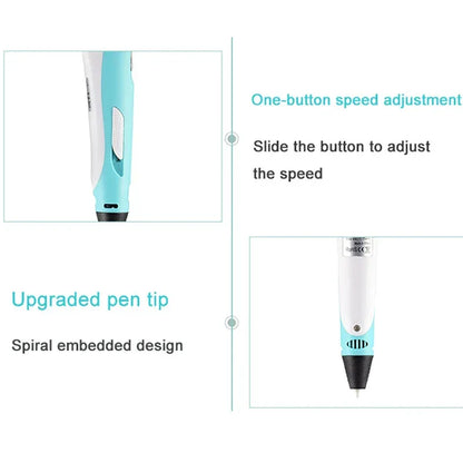 3D Pen with Travel Case and Filaments