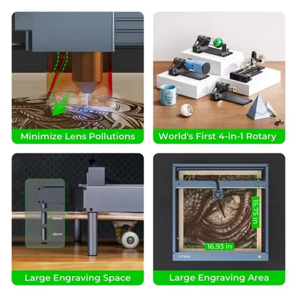 XTOOL D1 Pro 20W+2W IR Golden Red con accessori - Usato