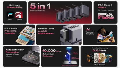 Creality Falcon T1 20W Fiber - 3Digital | Droni e Stampanti 3D