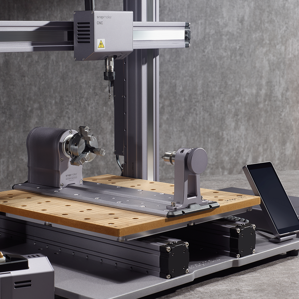 Pacchetto modulo rotativo Snapmaker A250 con pulsante di arresto incluso