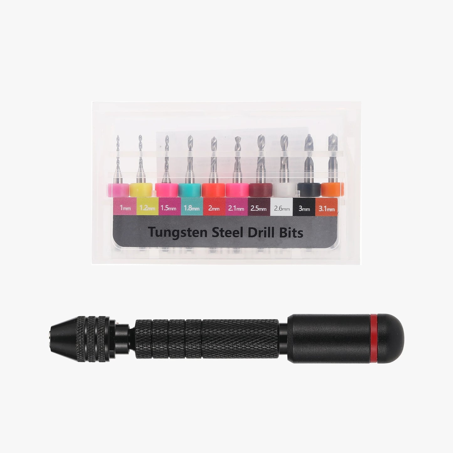 Bambu Lab QA014 + QA015 Hand Drill Handle + Tungsten Steel Drill Bits