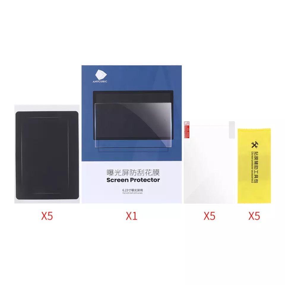 ANYCUBIC Screen Protector Originale Set 5pz per Photon Mono 4K 6.23” spessore 0.15mm - 3Digital | Droni e Stampanti 3D