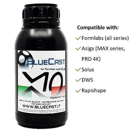 BlueCast Resin X10 SLA/DLP (0.5KG) - 3Digital | Droni e Stampanti 3D