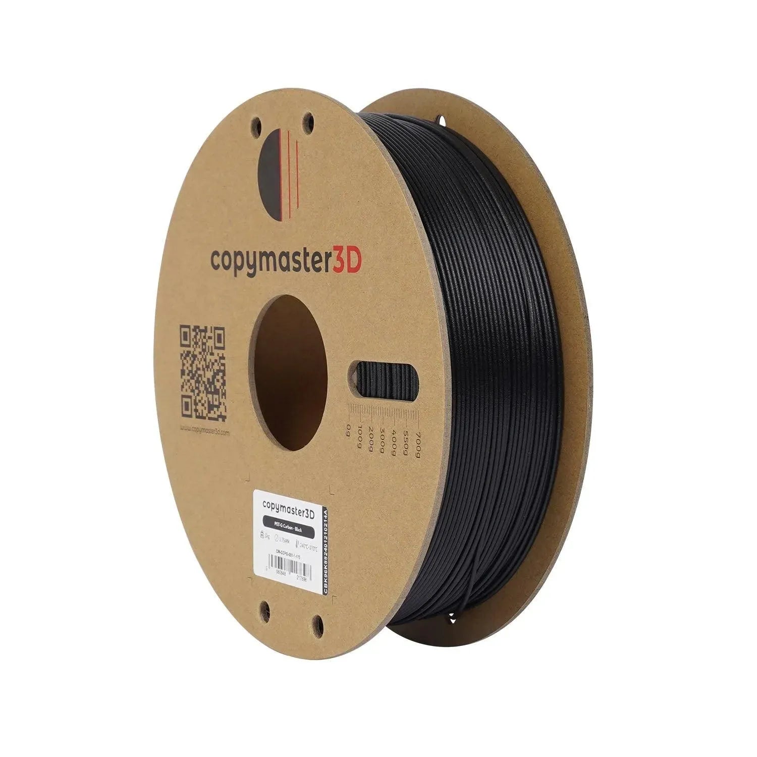 COPYMASTER3D PET-G CARBON BLACK 1.75/1KG - 3Digital | Droni e Stampanti 3D