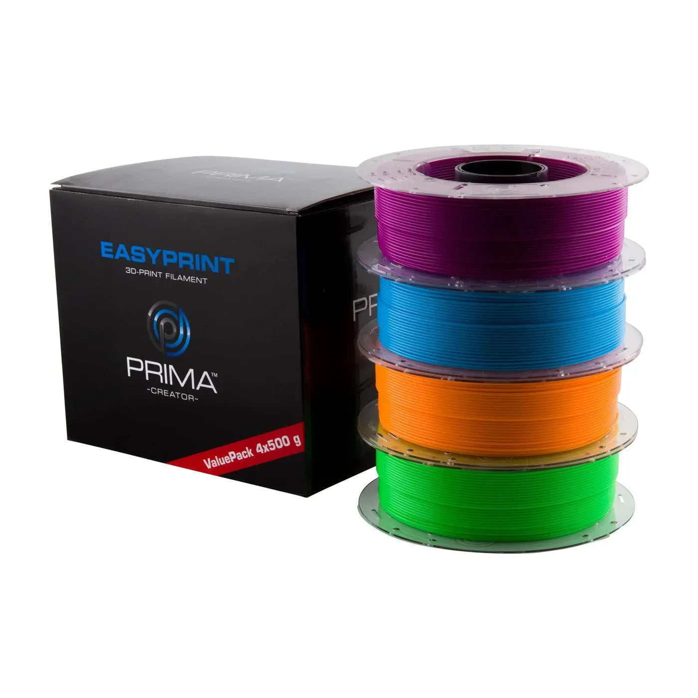 EASYPRINT PLA VALUE PACK NEON - 1.75MM - 4X 500 G (TOTAL 2 KG) - 3Digital | Droni e Stampanti 3D