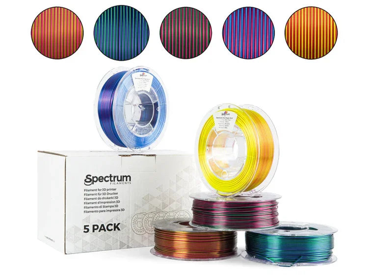 Filamento Spectrum 5PACK PLA Magic SILK 1,75 mm (5x 0,25 kg)
