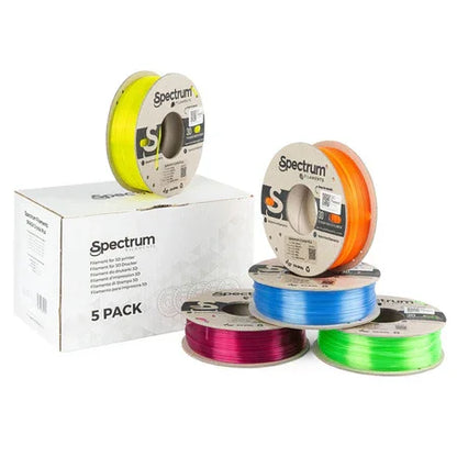 Filamento Spectrum 5PACK PLA Crystal 1,75 mm (5x 0,25 kg)