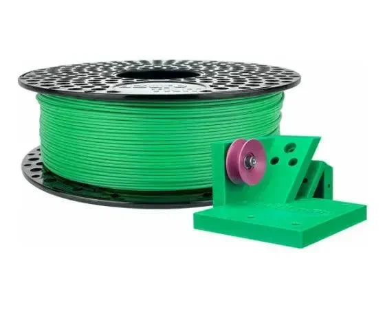 Rotolo di filamento ASA verde 1,75mm per stampa 3D con oggetti stampati di esempio
