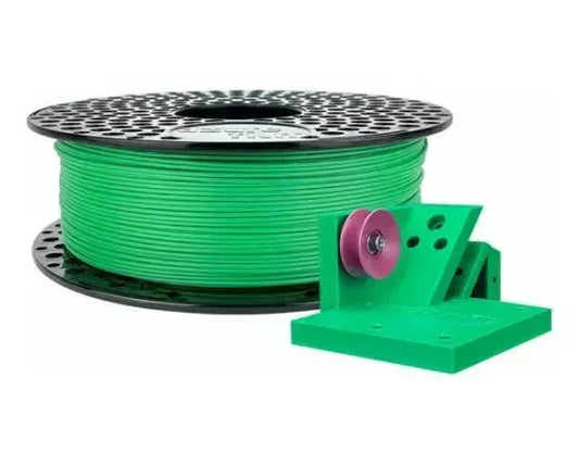 Rotolo di filamento ASA verde 1,75mm per stampa 3D con oggetti stampati di esempio