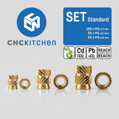 Inserto Filettato SET Standard 200pz - CNC Kitchen - 3Digital | Droni e Stampanti 3D