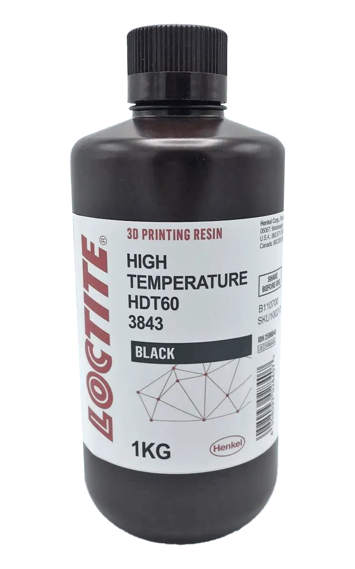 LOCTITE 3D 3843 HDT60 MATTE BLACK RESIN - 1 KG - 3Digital | Droni e Stampanti 3D