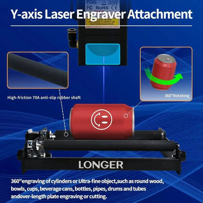 Longer Laser Rotary Roller - 3Digital | Droni e Stampanti 3D