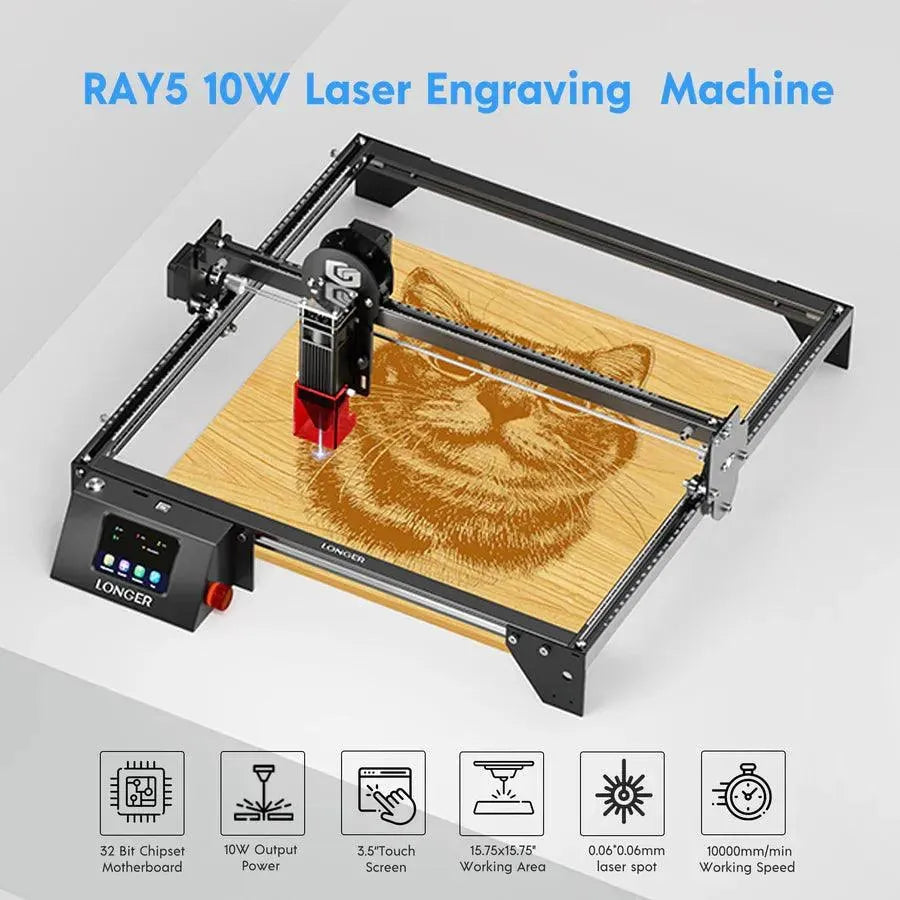 Longer RAY5 10W Laser Engraver(10-12W Output Power) - 3Digital | Droni e Stampanti 3D