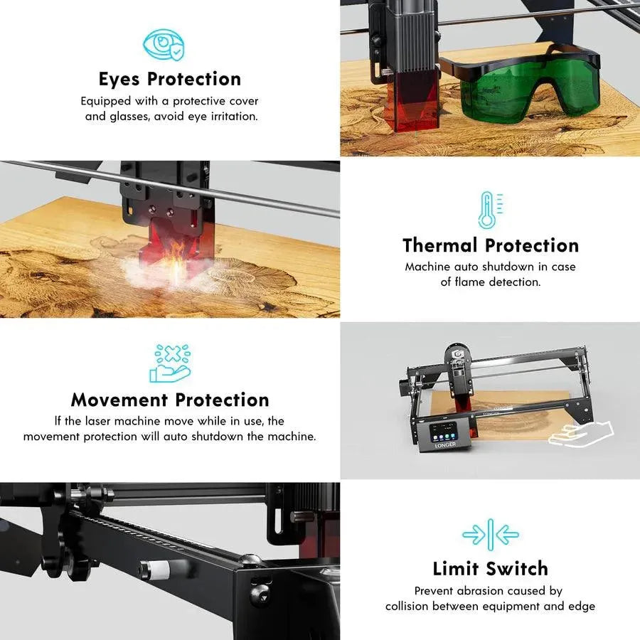 Longer RAY5 10W Laser Engraver(10-12W Output Power) - 3Digital | Droni e Stampanti 3D