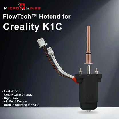 MICRO SWISS FLOWTECH™ HOTEND FOR CREALITY K1C AND NEWER K1 MAX - 3Digital | Droni e Stampanti 3D