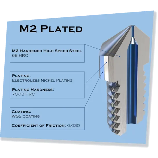 Micro Swiss M2 Hardened High Speed Steel Nozzle - MK8 - 0.40mm - 3Digital | Droni e Stampanti 3D