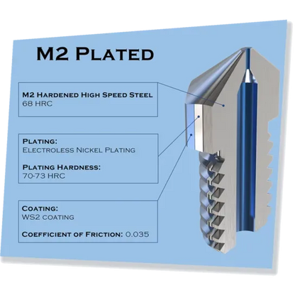 Micro Swiss M2 Hardened High Speed Steel Nozzle - MK8 - 0.40mm - 3Digital | Droni e Stampanti 3D