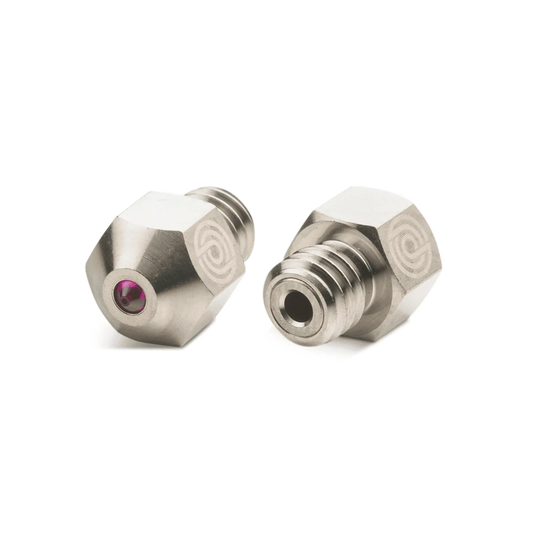 MK8 Nickel Plated Copper Nozzle with Ruby 0,4 mm - 1 pcs - 3Digital | Droni e Stampanti 3D