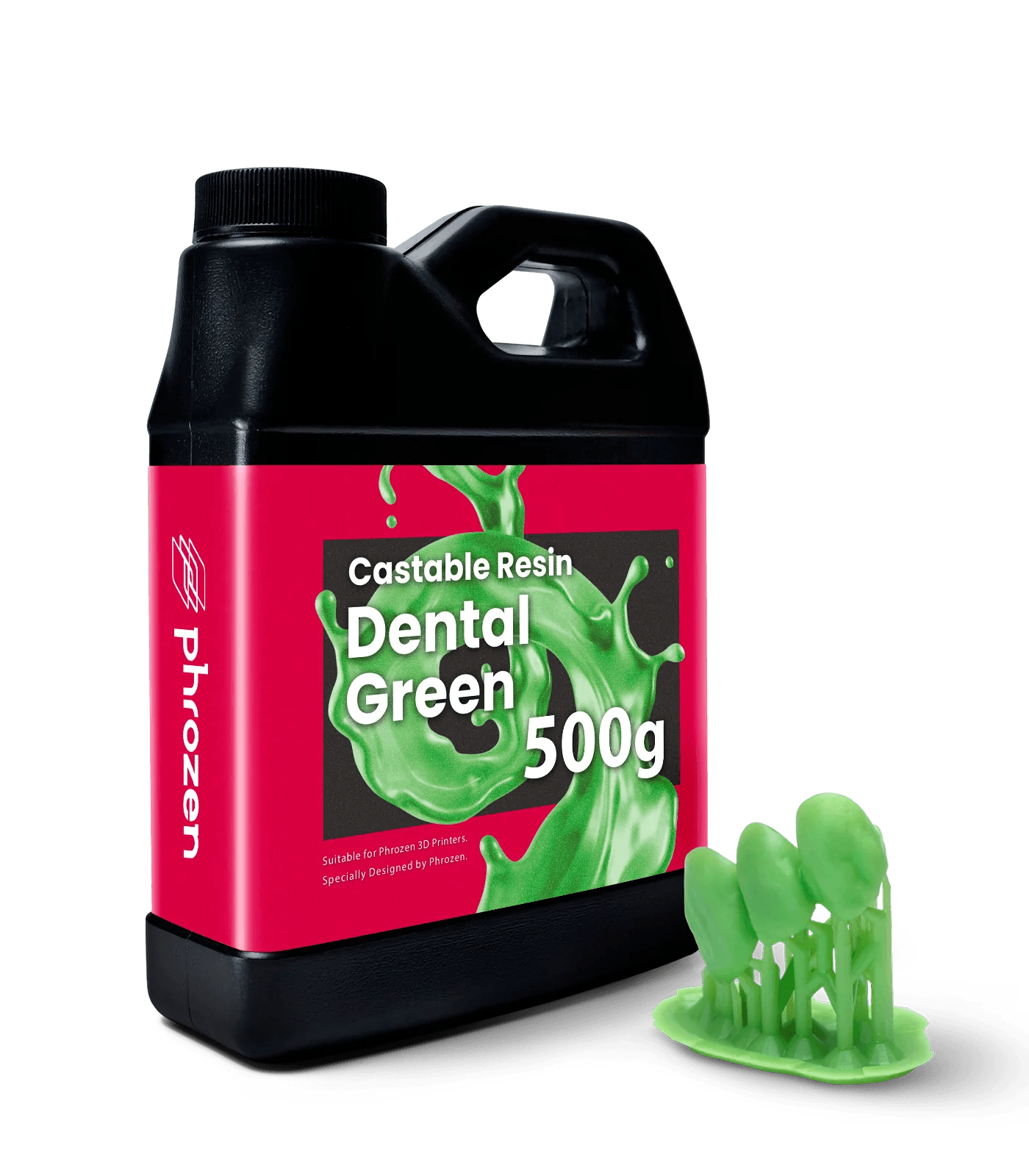 Phrozen Resin Castable – Dental Green (0.5KG) - 3Digital | Droni e Stampanti 3D