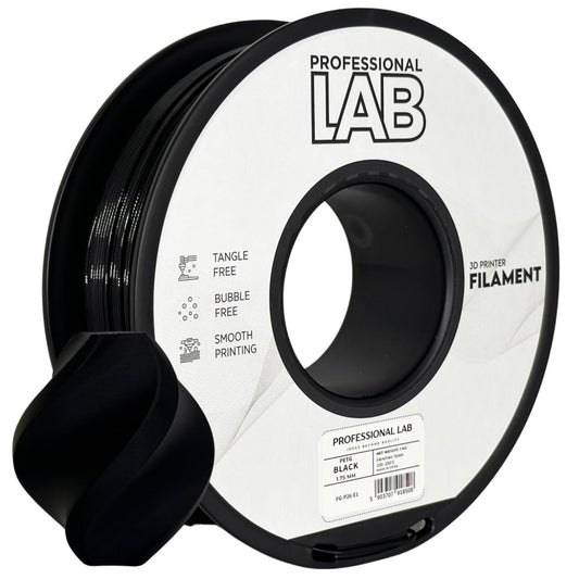 PETG Professional Lab Filament – Schwarz 1 kg, 1,75 mm