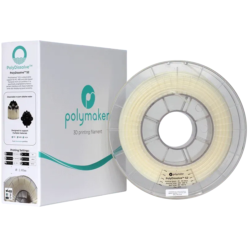 POLYMAKER POLYDISSOLVE S2 PVA 2.85mm/500g - 3Digital | Droni e Stampanti 3D