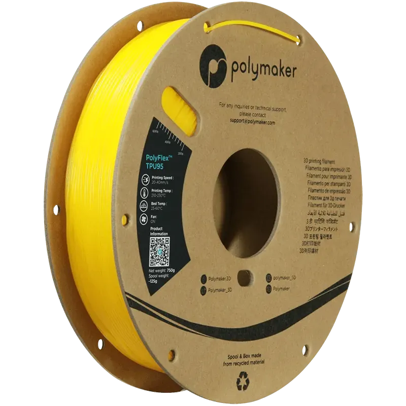 POLYMAKER POLYFLEX TPU-95A - 1.75mm/750g - 3Digital | Droni e Stampanti 3D