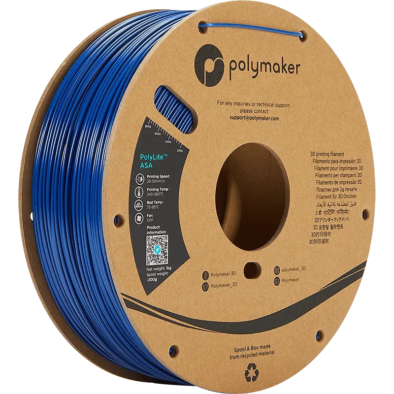 POLYMAKER POLYLITE ASA 1.75mm - 3Digital | Droni e Stampanti 3D