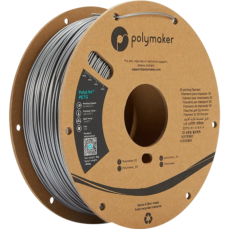 POLYMAKER POLYLITE PETG 1.75mm/1KG - 3Digital | Droni e Stampanti 3D