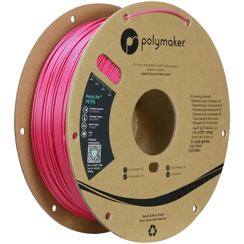 POLYMAKER POLYLITE PETG 1.75mm/1KG - 3Digital | Droni e Stampanti 3D