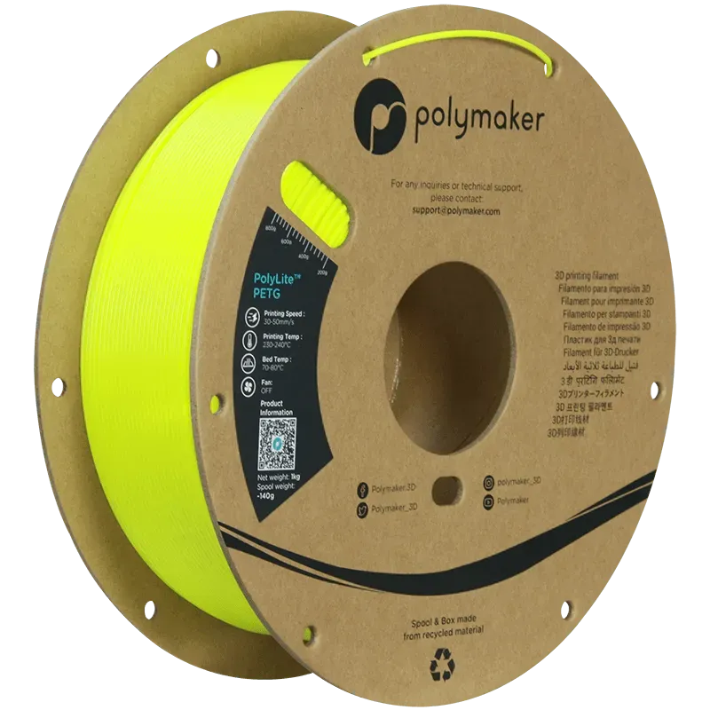 POLYMAKER POLYLITE PETG 1.75mm/1KG - 3Digital | Droni e Stampanti 3D