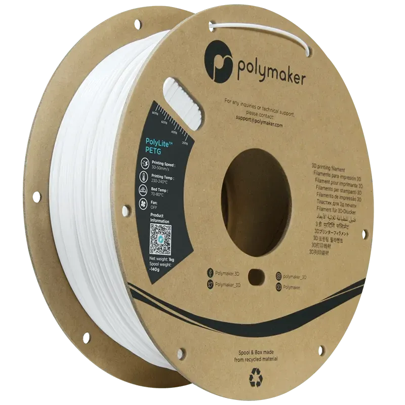 POLYMAKER POLYLITE PETG 1.75mm/1KG - 3Digital | Droni e Stampanti 3D