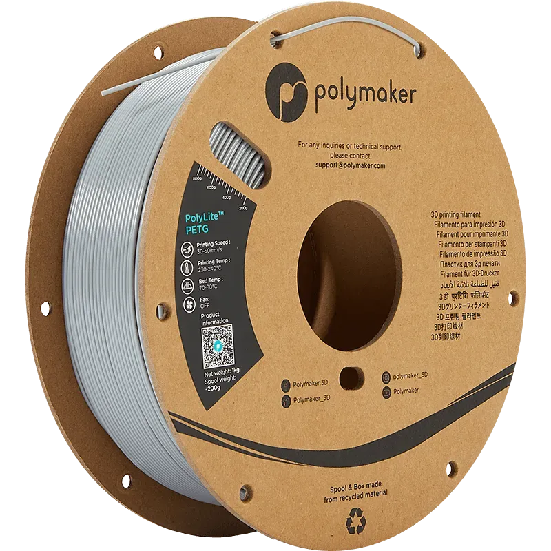 POLYMAKER POLYLITE PETG 1.75mm/1KG - 3Digital | Droni e Stampanti 3D