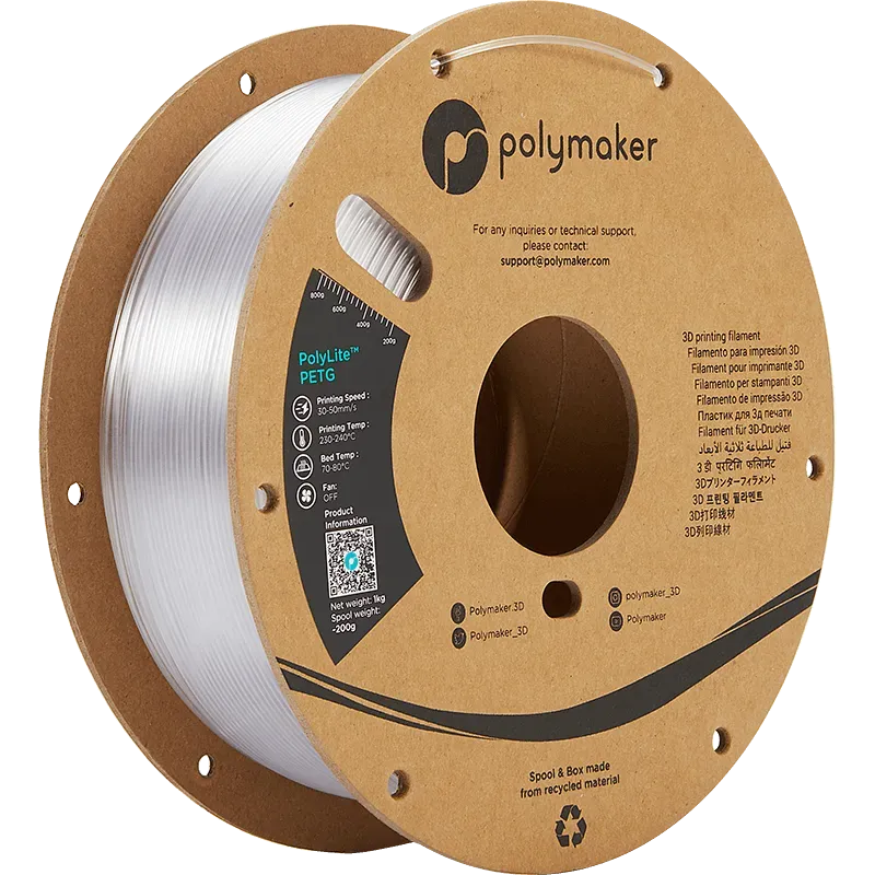 POLYMAKER POLYLITE PETG 1.75mm/1KG - 3Digital | Droni e Stampanti 3D