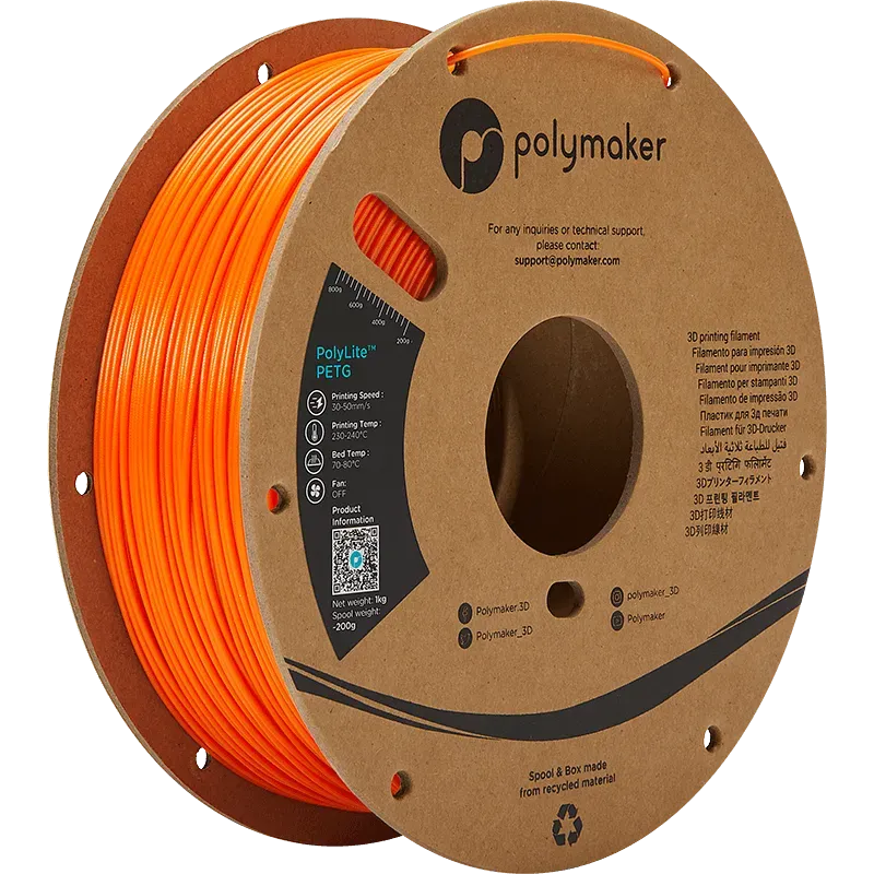 POLYMAKER POLYLITE PETG 1.75mm/1KG - 3Digital | Droni e Stampanti 3D