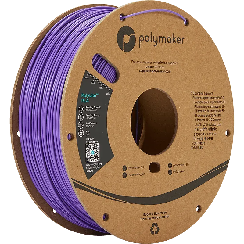 POLYMAKER POLYLITE PLA 1.75mm/1KG - 3Digital | Droni e Stampanti 3D