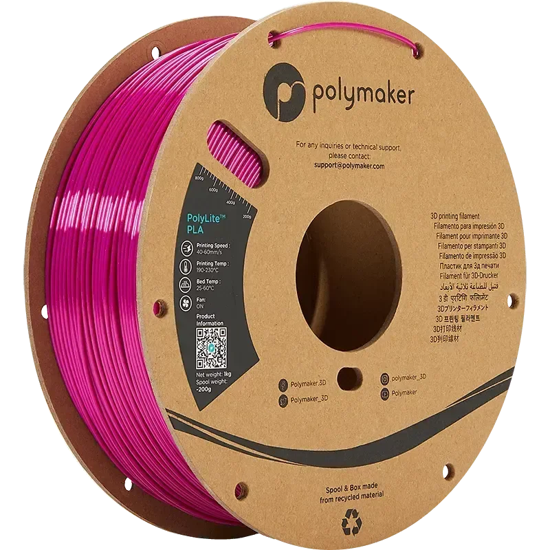 POLYMAKER POLYLITE PLA 1.75mm/1KG - 3Digital | Droni e Stampanti 3D