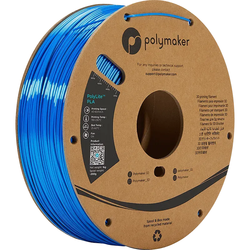 POLYMAKER POLYLITE PLA 1.75mm/1KG - 3Digital | Droni e Stampanti 3D