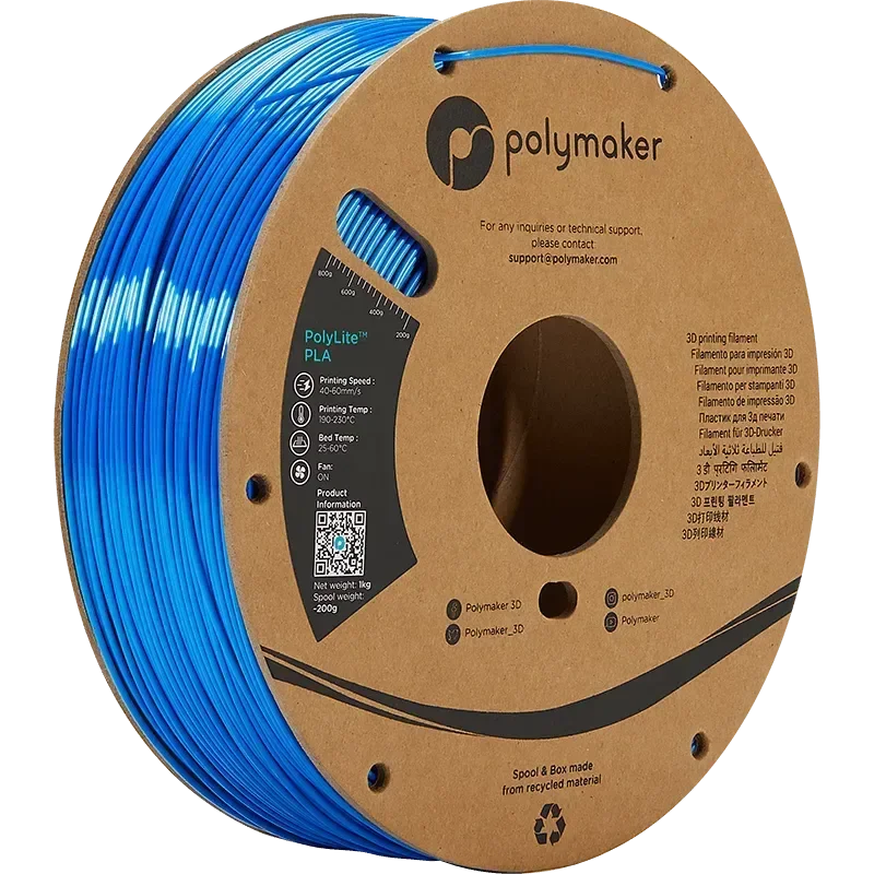 POLYMAKER POLYLITE PLA 1.75mm/1KG - 3Digital | Droni e Stampanti 3D