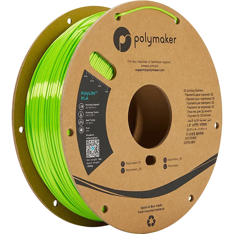 POLYMAKER POLYLITE PLA 1.75mm/1KG - 3Digital | Droni e Stampanti 3D