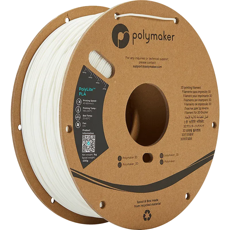 POLYMAKER POLYLITE PLA 1.75mm/1KG - 3Digital | Droni e Stampanti 3D