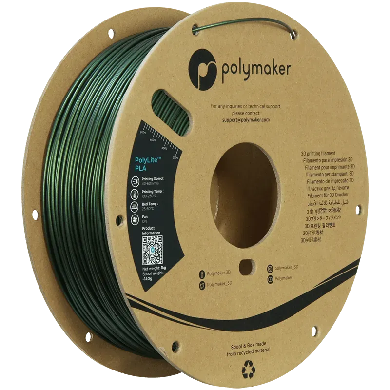 POLYMAKER POLYLITE PLA 1.75mm/1KG - 3Digital | Droni e Stampanti 3D