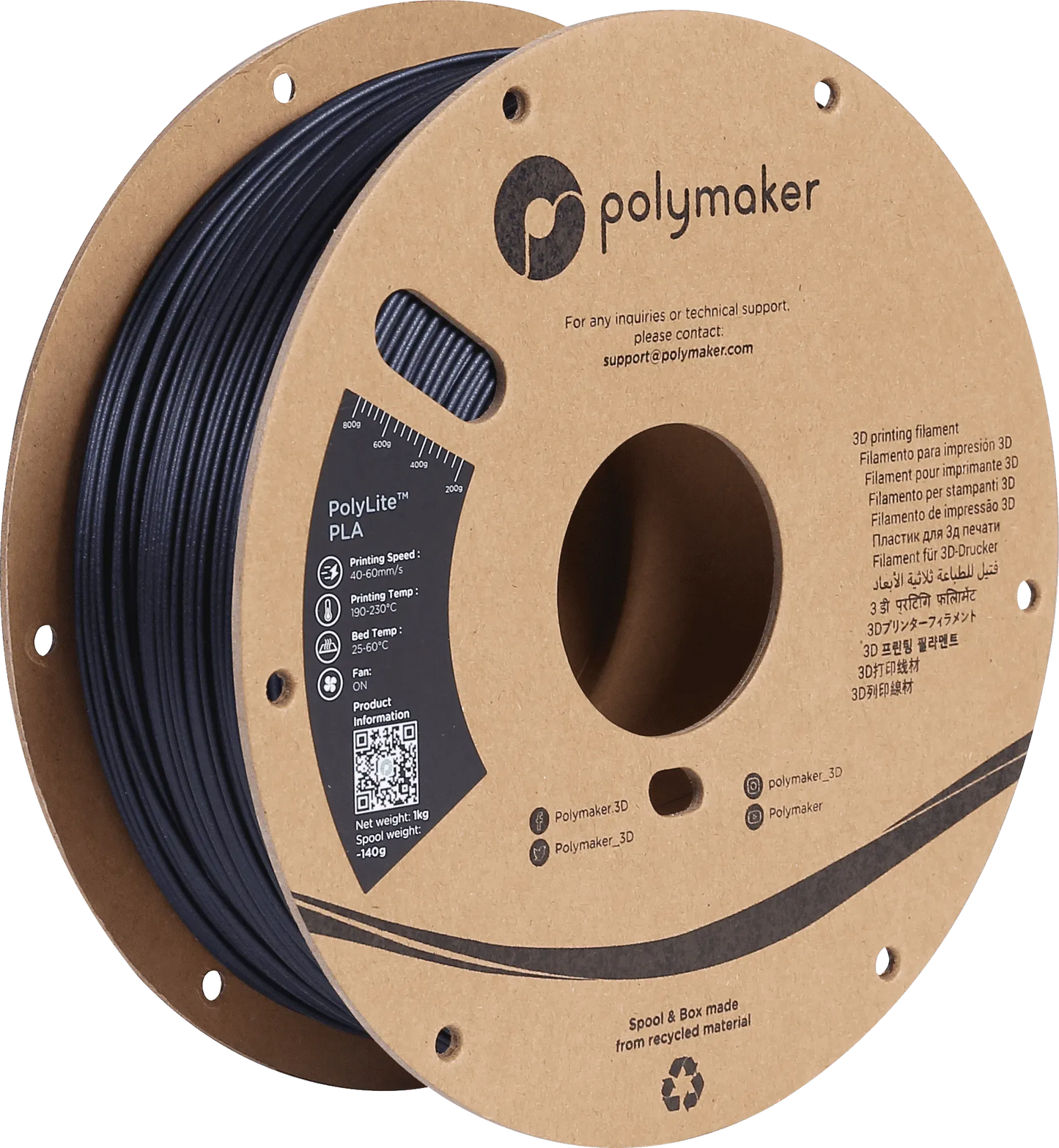 POLYMAKER POLYLITE PLA 1.75mm/1KG - 3Digital | Droni e Stampanti 3D