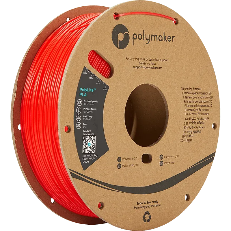 POLYMAKER POLYLITE PLA 1.75mm/1KG - 3Digital | Droni e Stampanti 3D