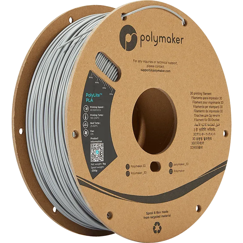 POLYMAKER POLYLITE PLA 1.75mm/1KG - 3Digital | Droni e Stampanti 3D