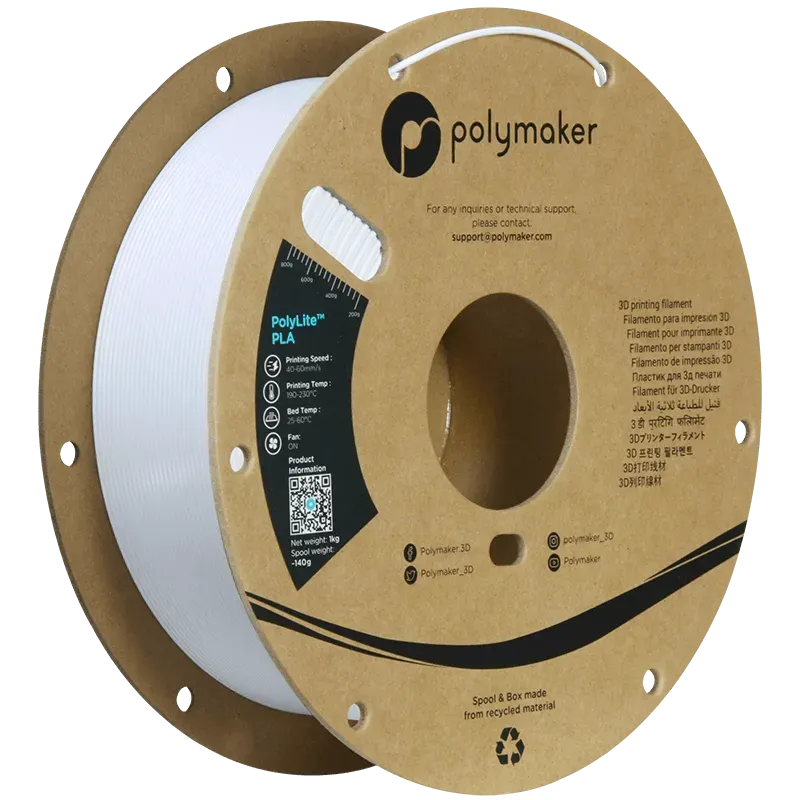 POLYMAKER POLYLITE PLA 1.75mm/1KG - 3Digital | Droni e Stampanti 3D