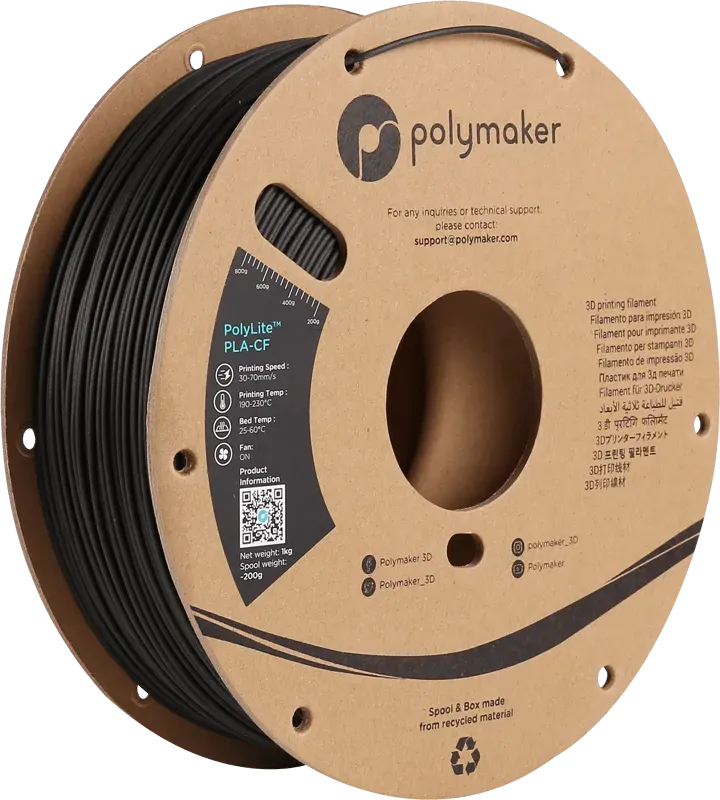 POLYMAKER POLYLITE PLA-CF - 3Digital | Droni e Stampanti 3D