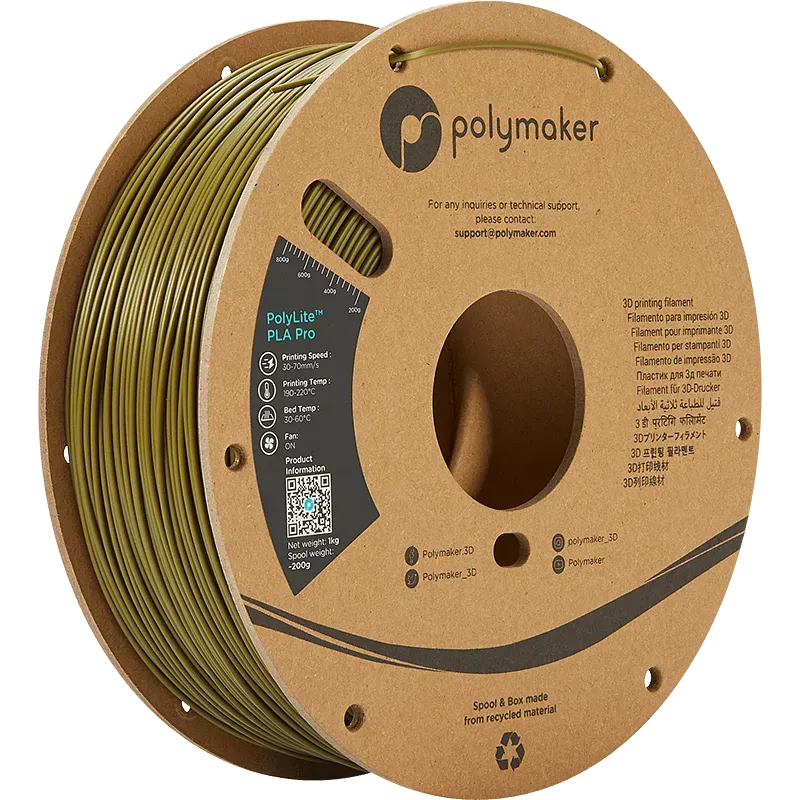 POLYMAKER POLYLITE PLA PRO - 1.75mm - 3Digital | Droni e Stampanti 3D